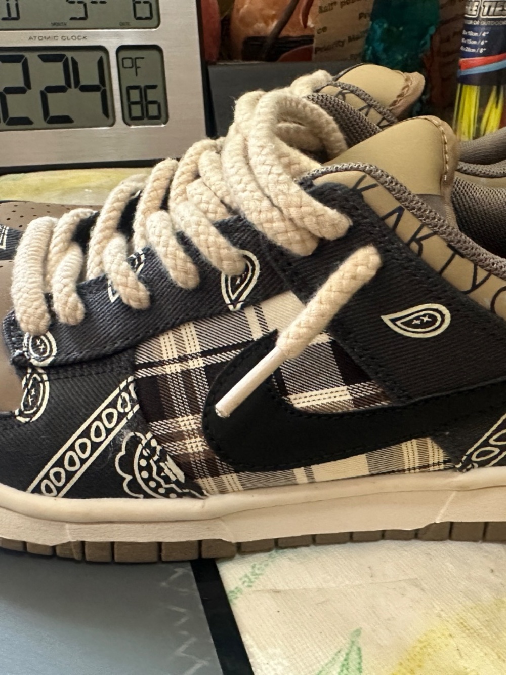 Nike SB Dunk Low Travis Scott Men’s Size 8.5 Cactus Jack CT5053 001 Premium QS - Picture 9 of 16